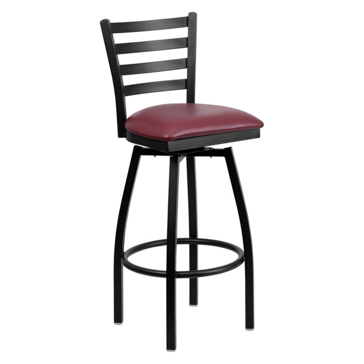 Black Swivel Metal Bar Stool Q721611