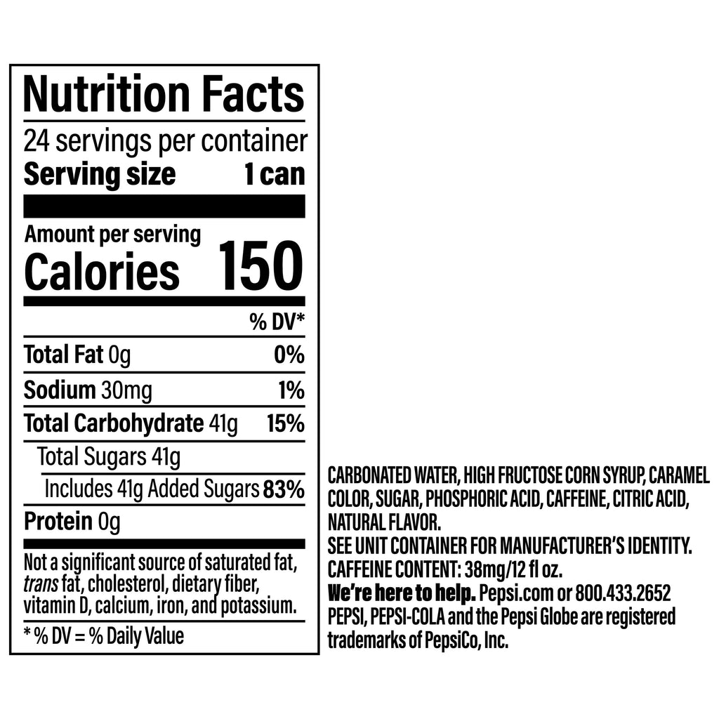 Cola Soda Pop, 12 fl oz, 24 Pack Cans G42485