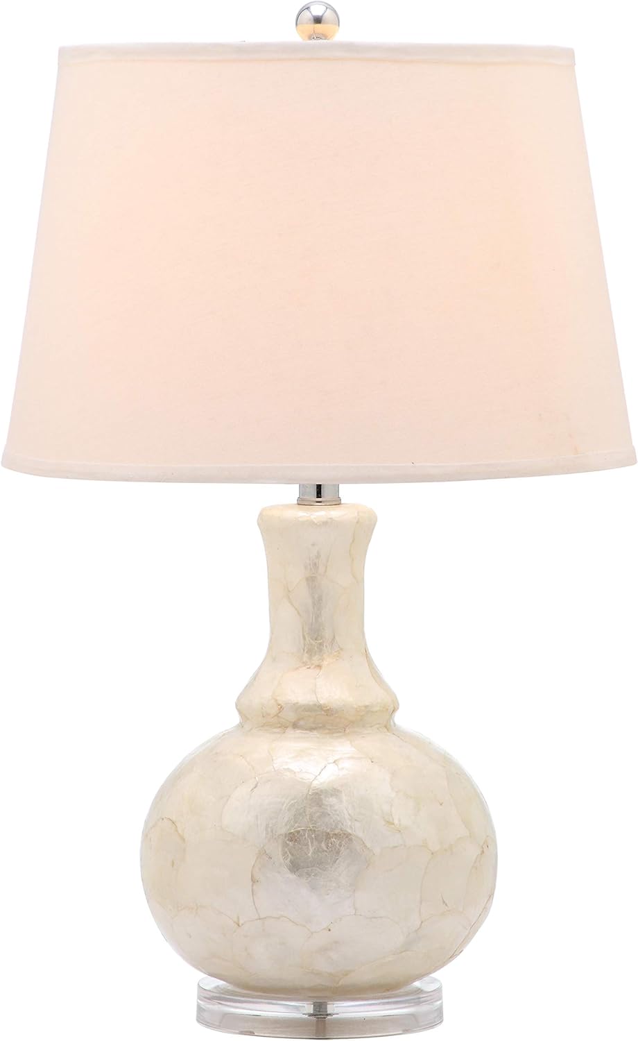 White Capiz Shell Table Lamp Set of 2 L1473