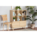 Oak Brown Finished Wood Bookshelf R79370