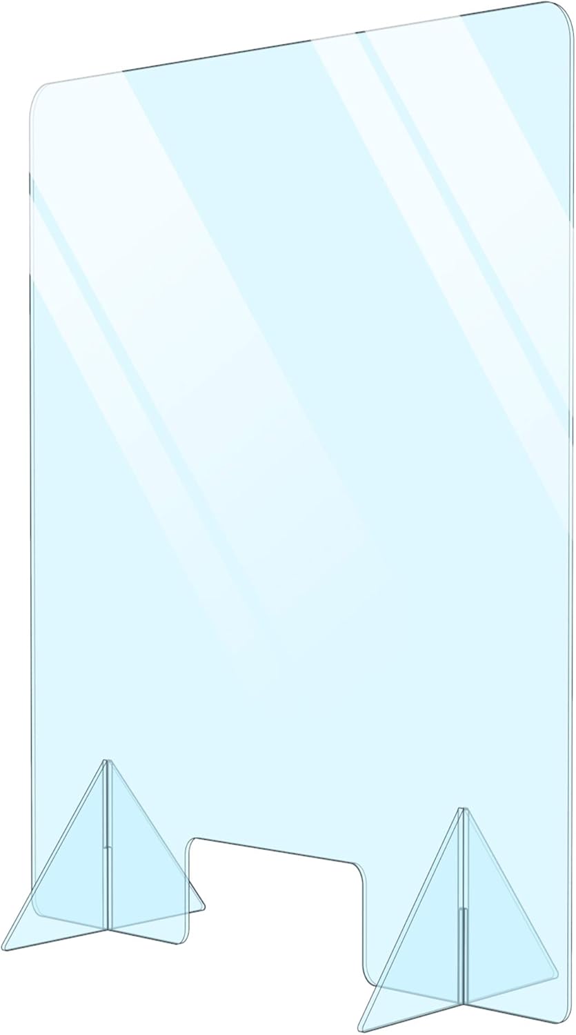Plexiglass Sneeze Guard Shield for Counter H663