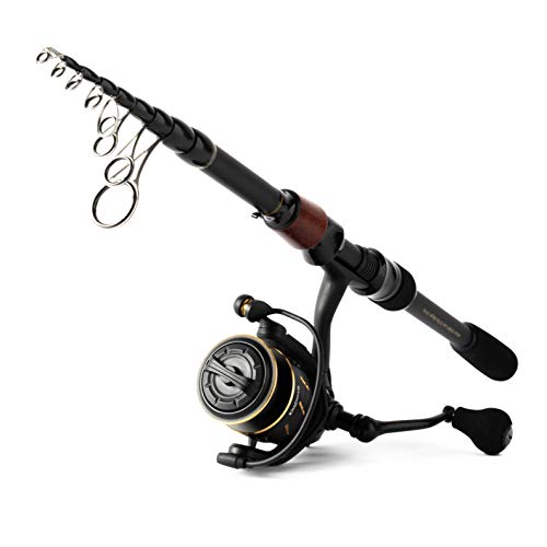Telescopic Graphite Carbon Fishing Rod and Reel Combo C75929