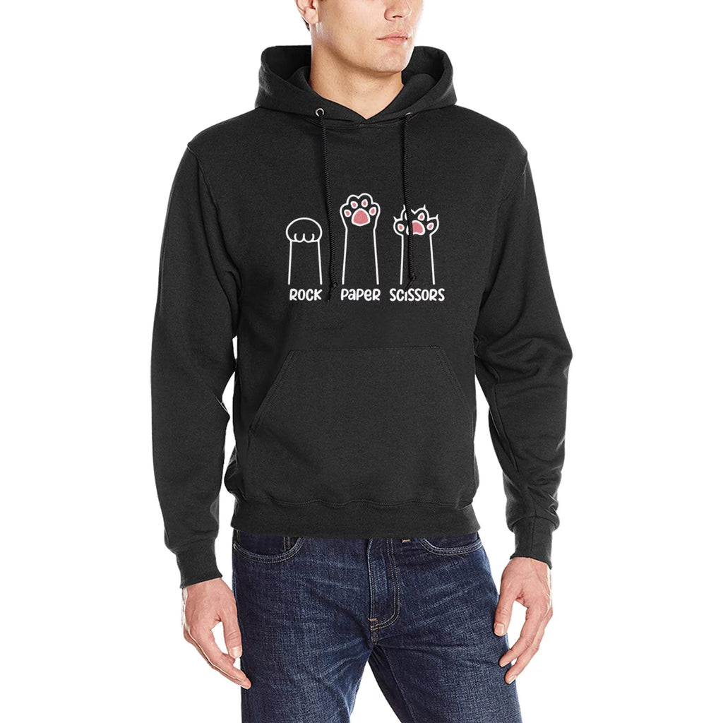 Black Graphic Hoodie Sweatshirt C11526
