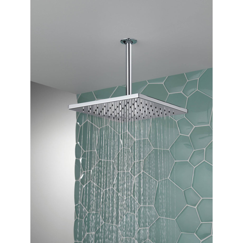 Chrome Metal Raincan Shower Head Y71321