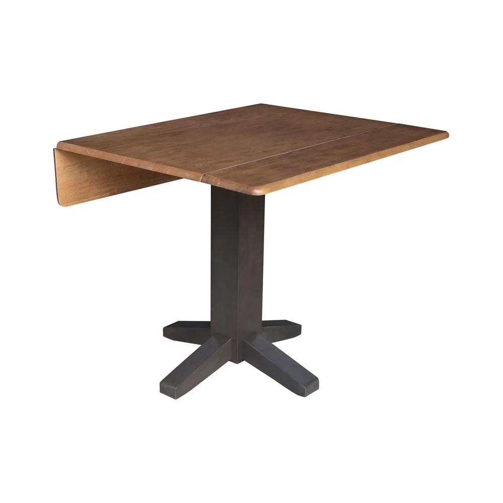 36" Solid Wood Square Dual Drop Leaf Dining Table R829869