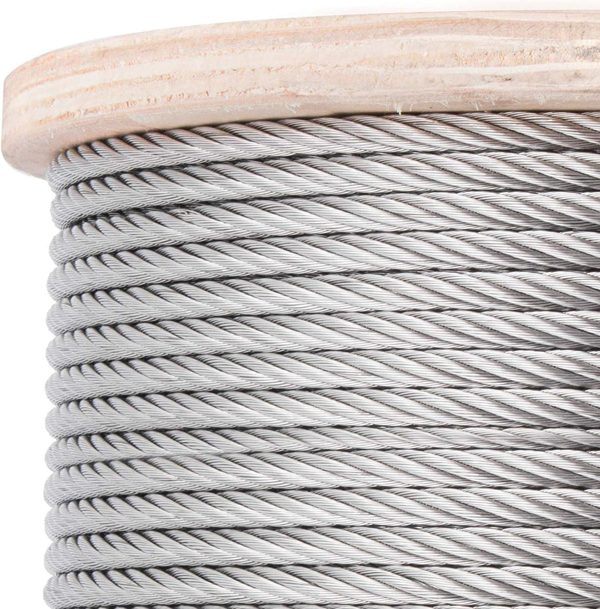 3/16 Inch 7x19 Stainless Steel Aircraft Cable Reel 500FT T316 Wire Rope Q331