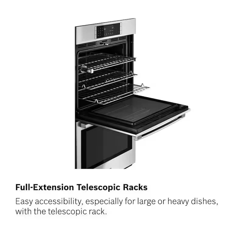 30 in Built-In Electric Convection Wall Oven and Microwave in Stainless Steel J52891