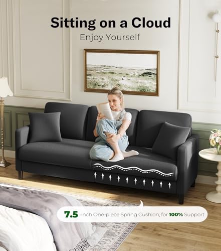 83" Beige Teddy Fleece Loveseat Sofa P23140