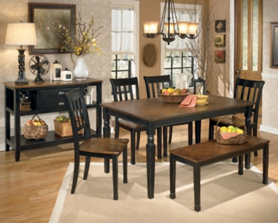 Black/Brown Dining Table R71094