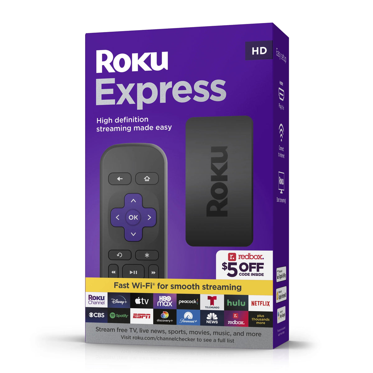 HD Streaming Device with HDMI Cable and Remote A8554