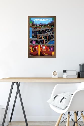 Minecraft Worldly Wall Poster 22.375" x 34" Unframed P674254