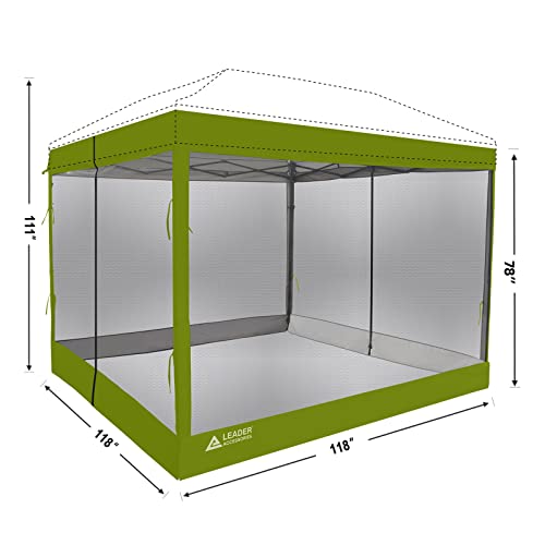 Beige Mesh Zippered Wall Panels for 10' x 10' Canopy I7259