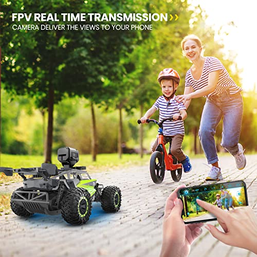 1:16 Scale Remote Control Car with 1080P HD Camera and LED Lights Q195052