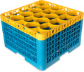 20-compartment Dishwasher Glass Rack with Color-Coded Extenders K842