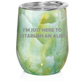 12 oz Stainless Steel Stemless Wine Tumbler with Lid D541