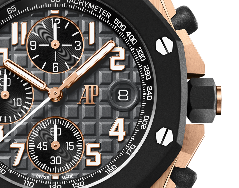 Pink Gold Anthracite Grey Dial Chronograph 42mm D369