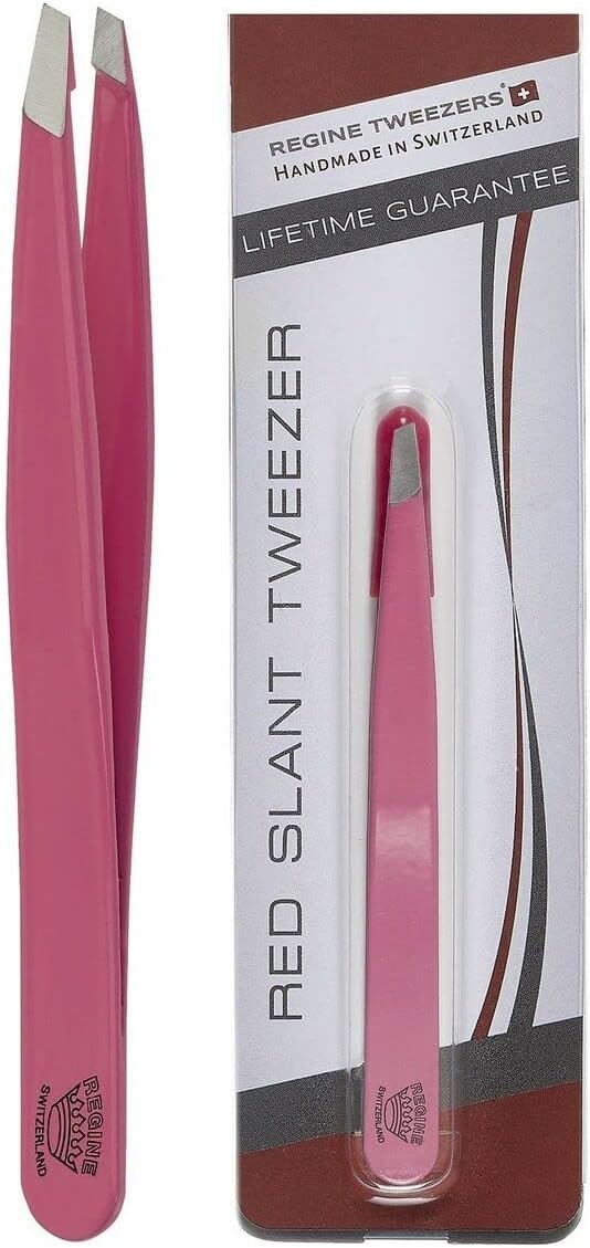 Stainless Steel Slant Tweezer, White Pack of 2 U9505