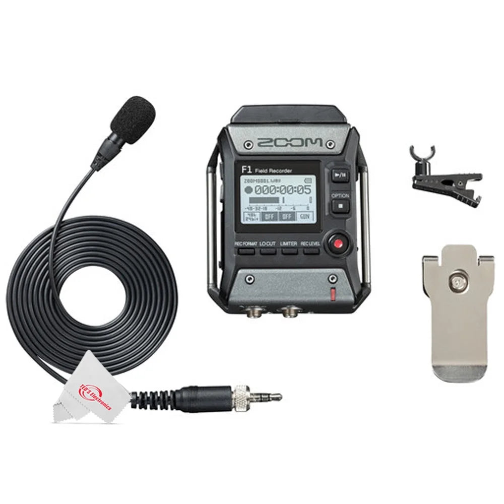 2-Input 2-Track Portable Digital Multitrack Field Recorder + Lavalier Microphone G67134