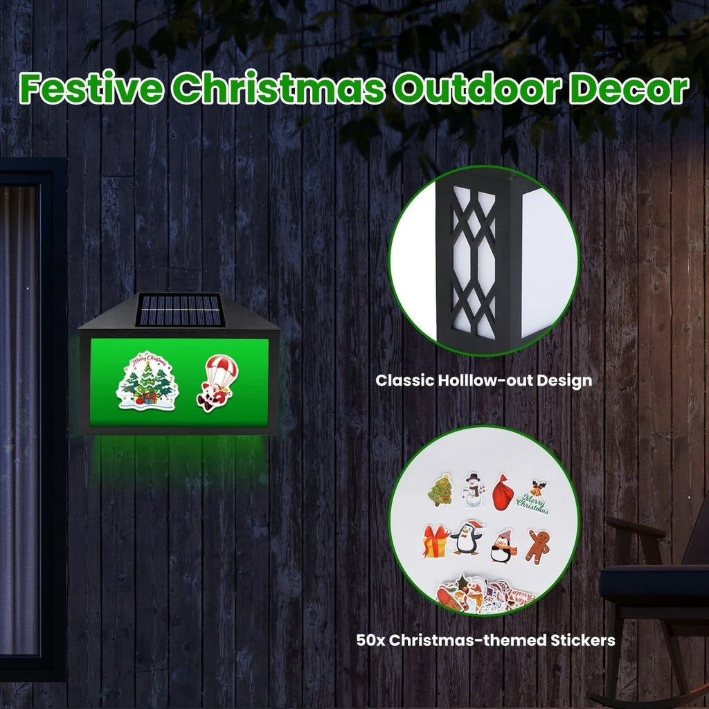 Solar Address Sign IP55 Waterproof Wall Mounted LED E609507