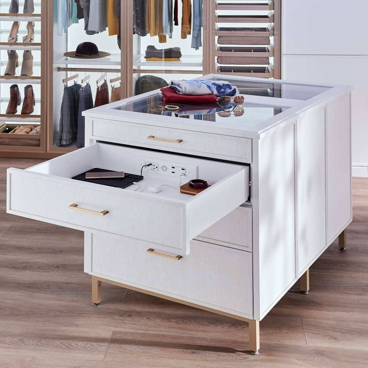 Black In-Drawer Outlet with 2 AC Outlets U947