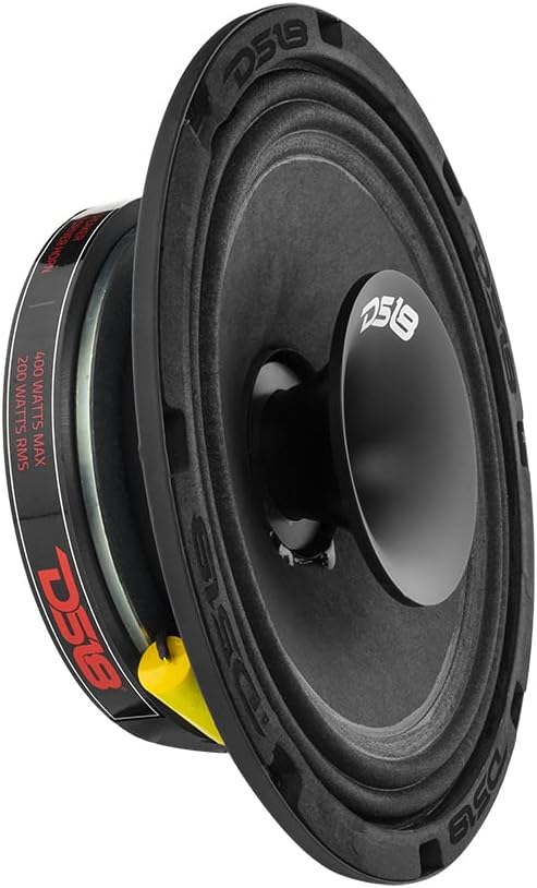 8 Inches Shallow Hybrid Mid-Range Car Audio Loudspeaker, 400W Max, 200W RMS, 4 Ohms, Pack of 2 N38998