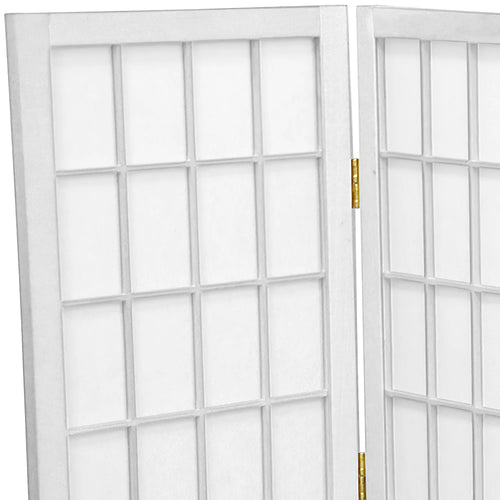 2 ft. Tall 4 Panel White Desktop Window Pane Screen T8329