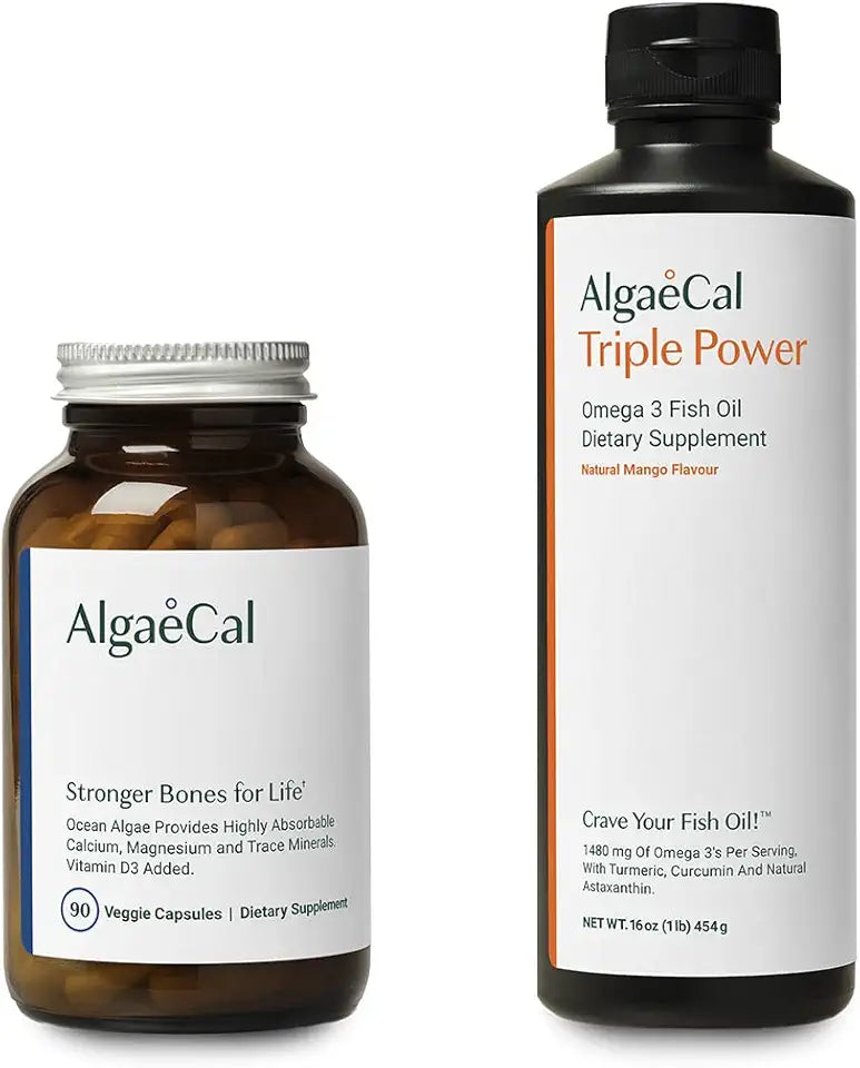 Plant Based Calcium Supplement with Vitamin D3 and Omega-3 Fish Oil Y633