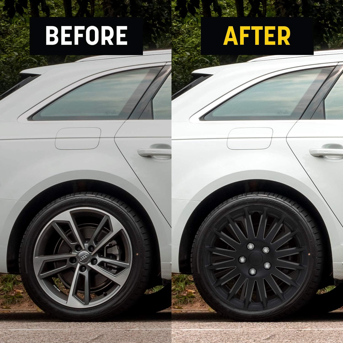 All Black Indy Wheel Cover Set of 4 I21003