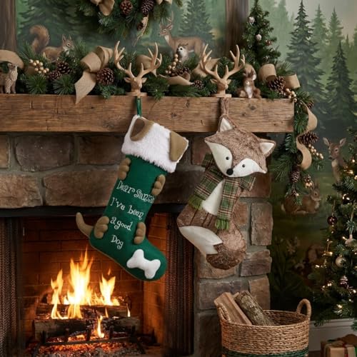21 Inch Fabric Christmas Stockings H561354