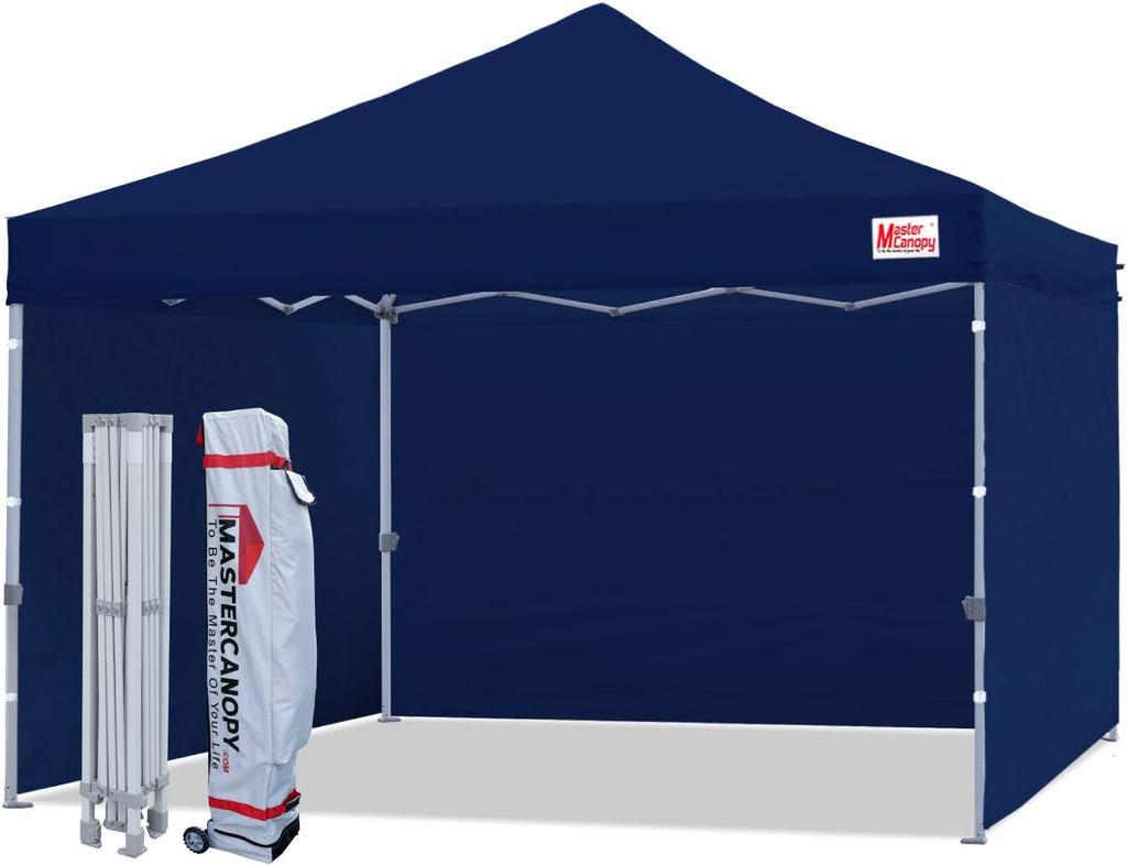 Pop-up Canopy Tent 10x10 Heavy Duty Instant Canopy with Sidewalls Pure White X685528