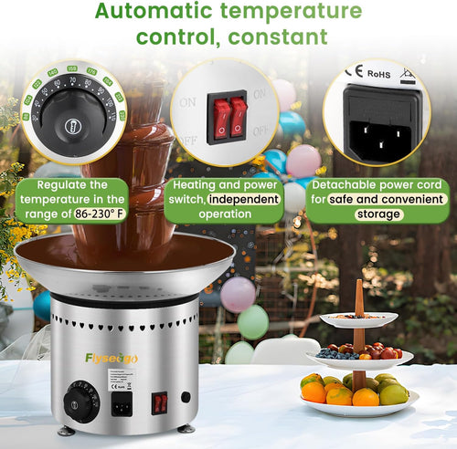 13.2 Lbs Stainless Steel Chocolate Fountain B240