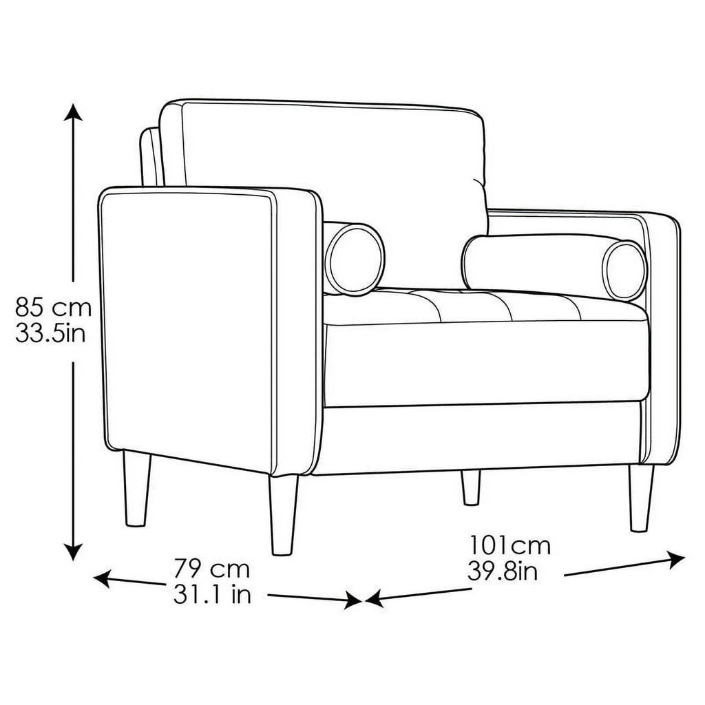 King Chair in Navy Blue Fabric Upholstery O94445