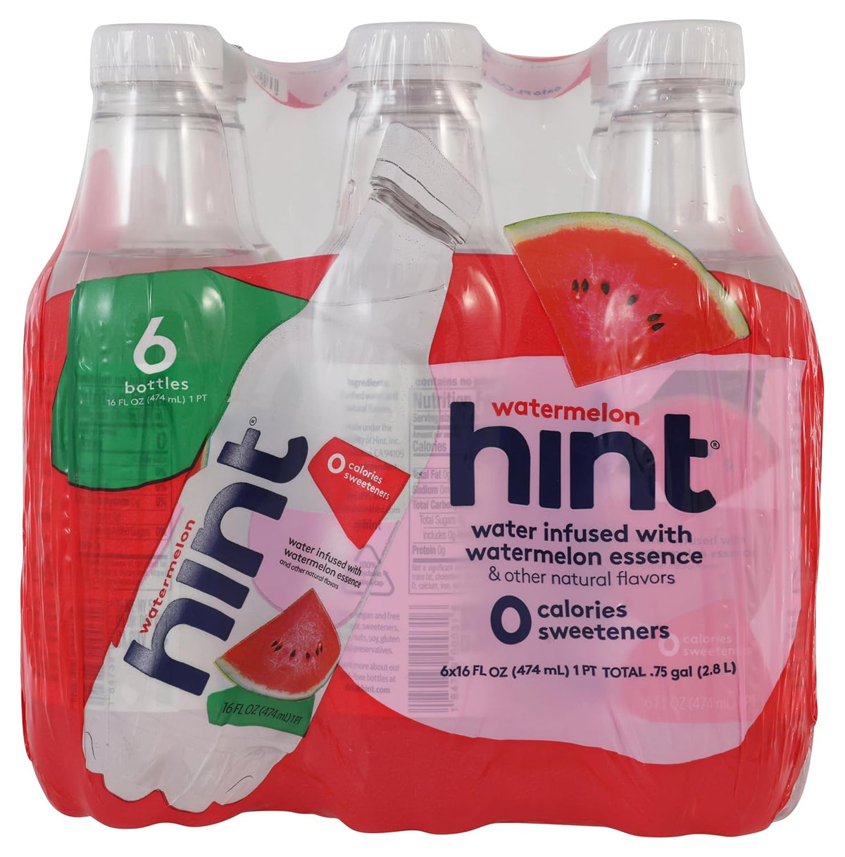16 Ounce Pack of 6 Watermelon Water J6880