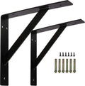 16'' x 12'' Black Heavy Duty Shelf Bracket O412