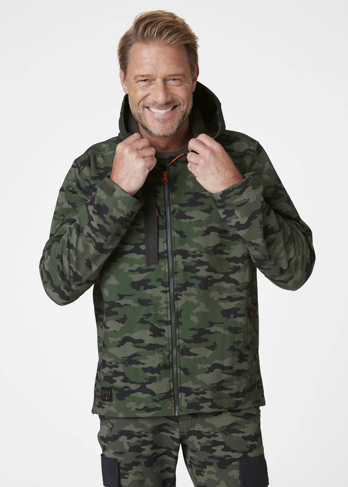 Black Hooded Softshell Jacket R556139