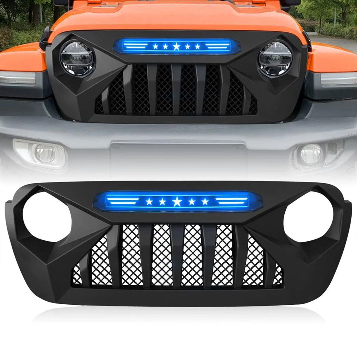 Grille with Blue Lights T13657