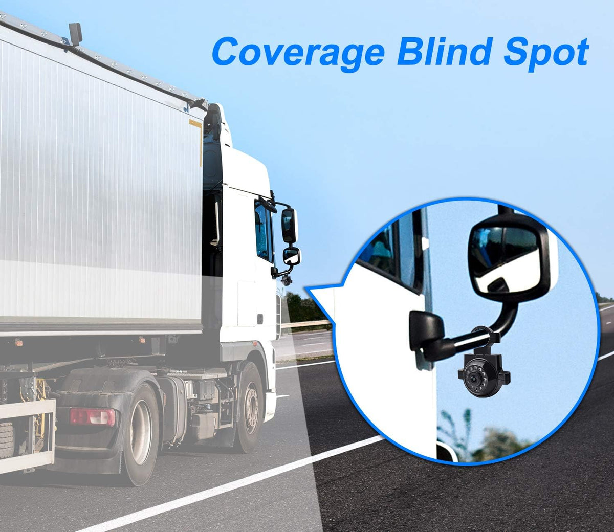 Wired Backup Camera System 1080P 7 Monitor IP69 Waterproof Infrared Night Vision Reverse Camera E562640