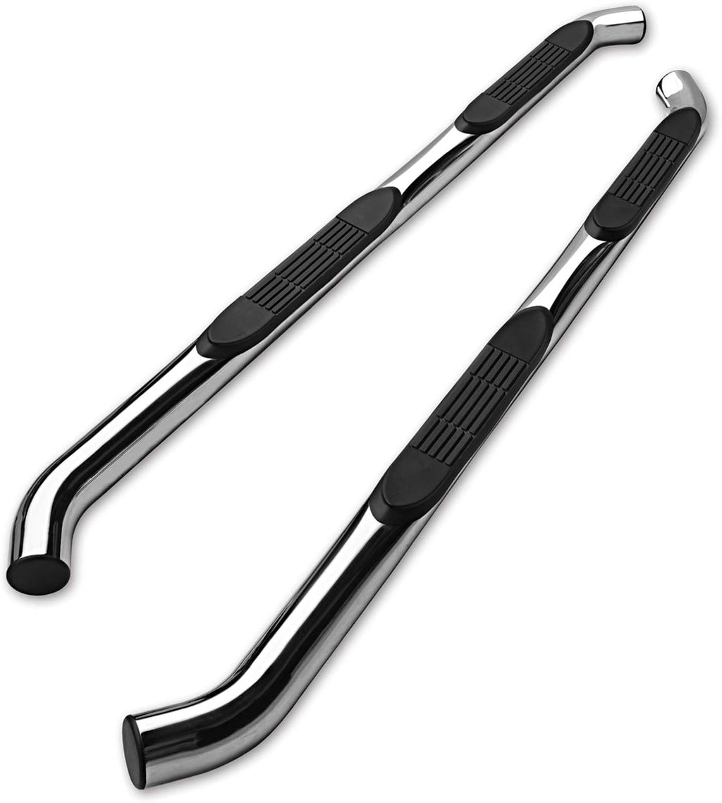 3 Black Side Bars Step Rails Running Boards D595