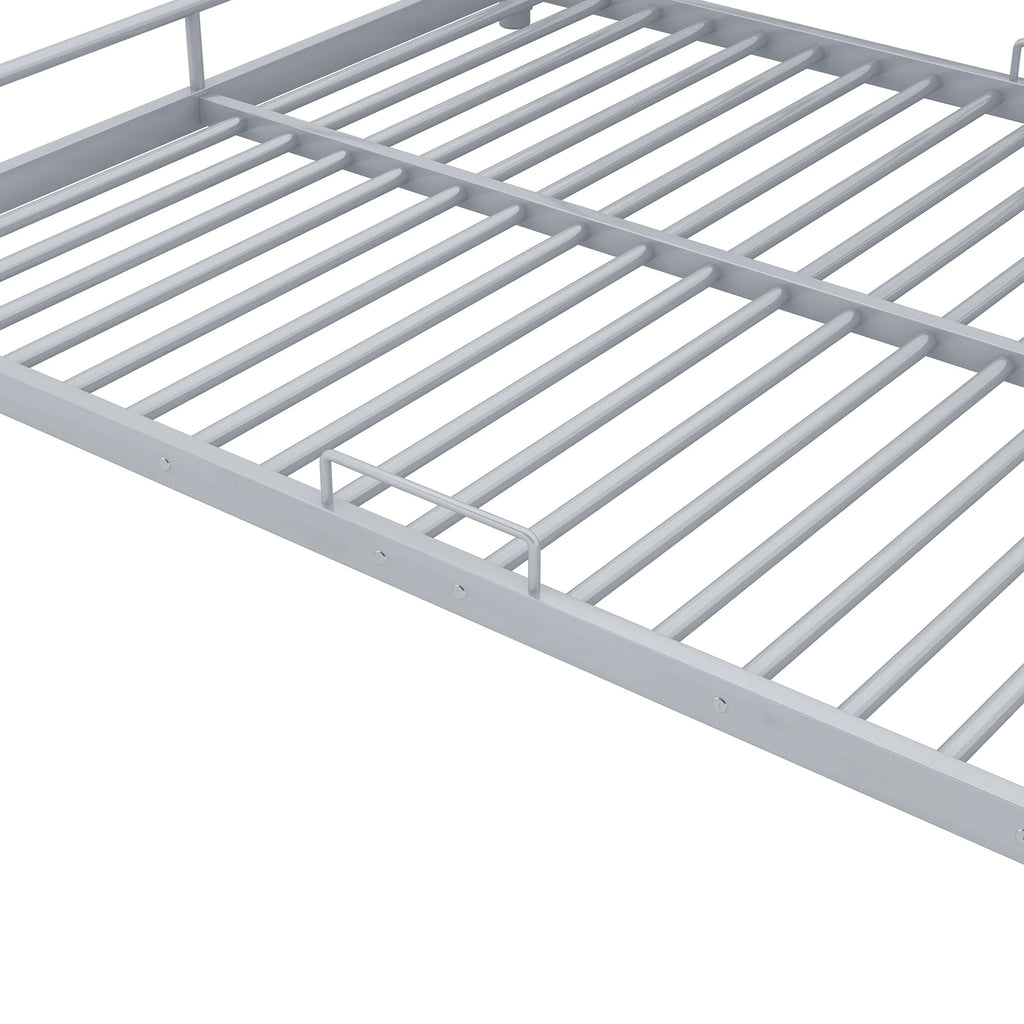 Silver Full Size Metal Triple Bunk Bed P524751