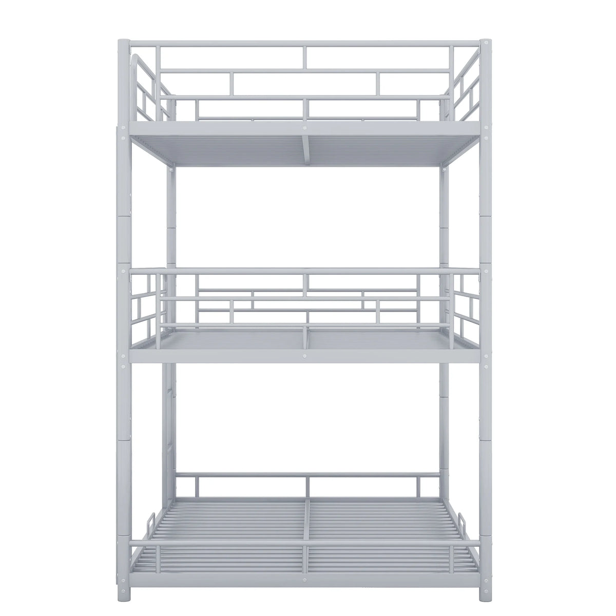 Silver Full Size Metal Triple Bunk Bed P524751