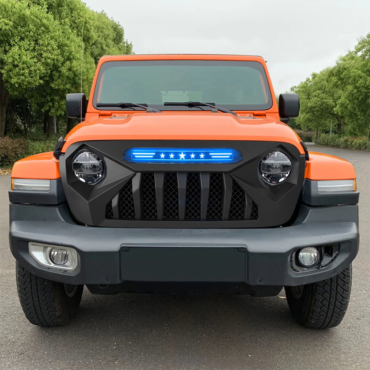 Grille with Blue Lights T13657