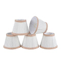 Creme Pleated Empire Lamp Shade 5-Pack N163521