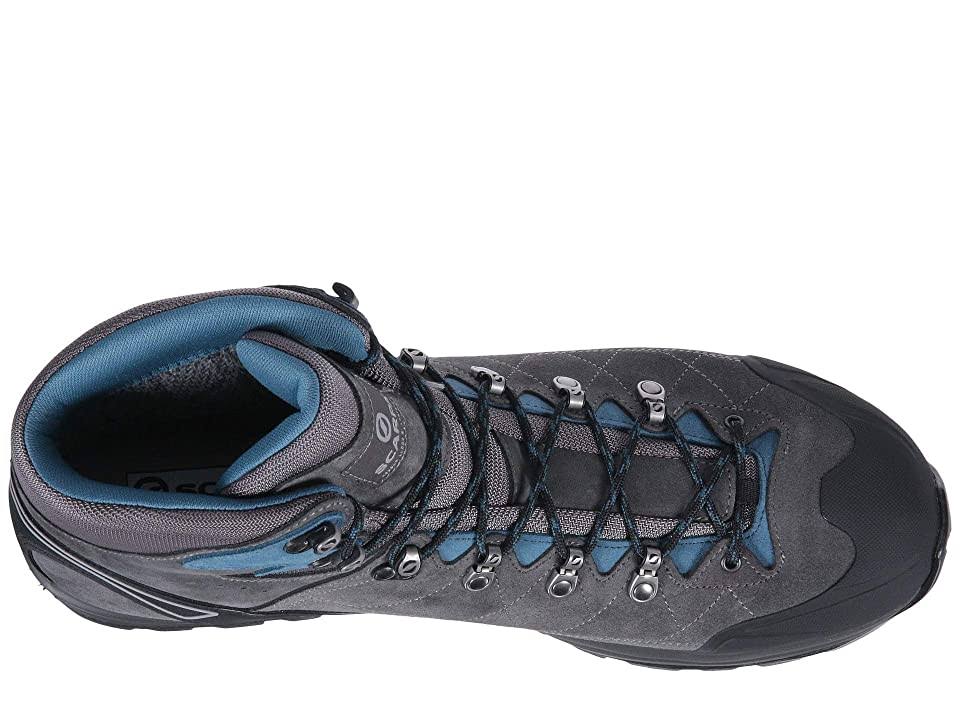 Wide Men's Shark Grey/Lake Blue Hiking Boots E575