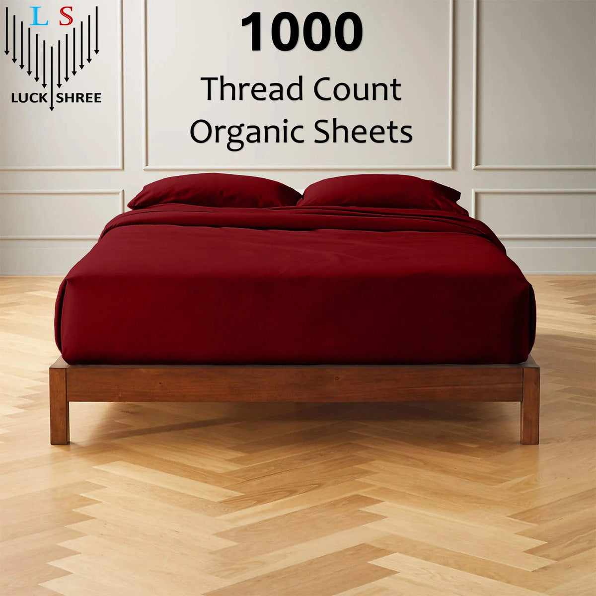 Queen XL Size Organic Cotton Sheet Set D5048