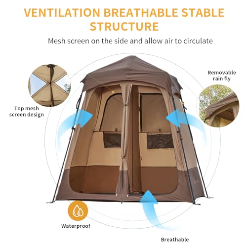 Oversized Portable Outdoor Shower Tent with Floor Y177