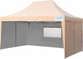 10x15 ft Pop up Canopy Tent with Sidewalls and Mesh Windows G5220