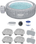 Inflatable Hot Tub with Seat and Headrest Pillows S279344
