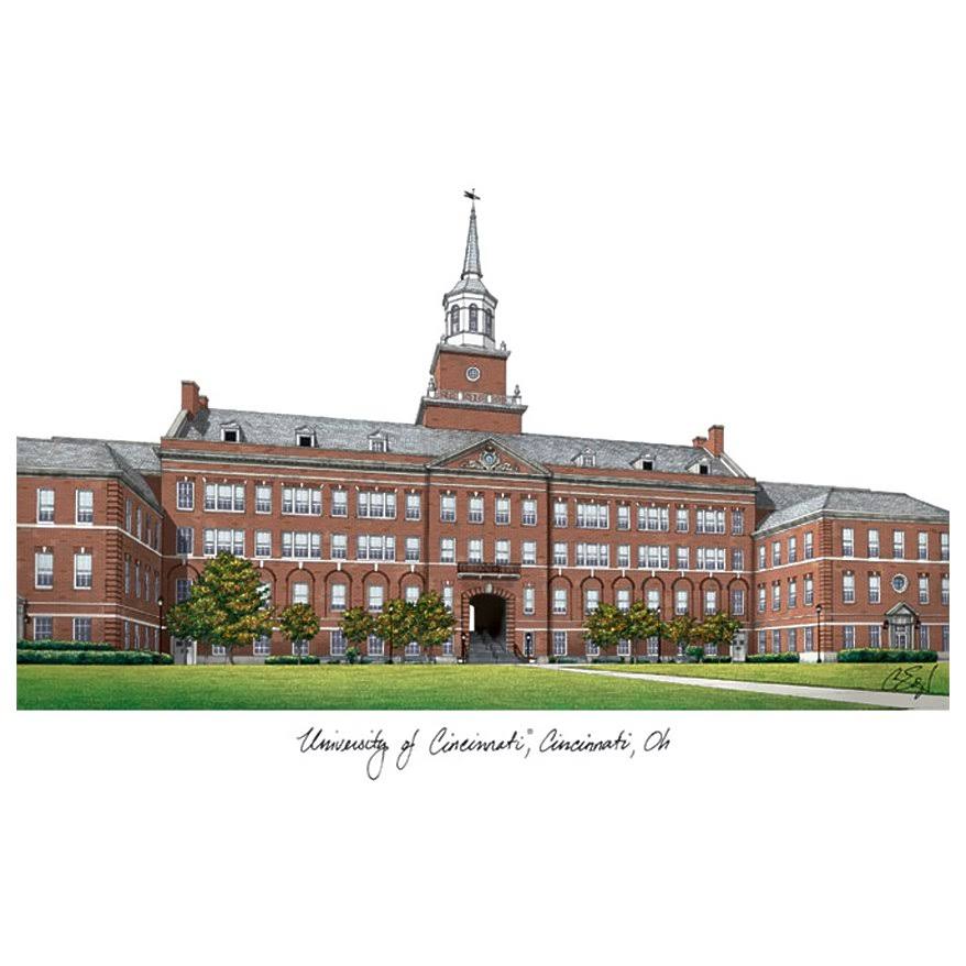 University of Cincinnati Lithograph Print H94686