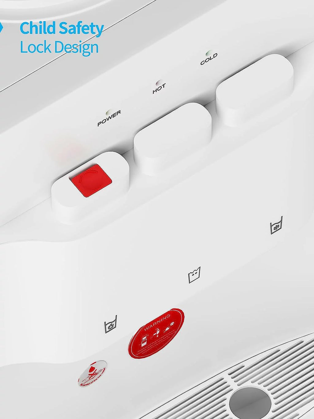 Top Loading Hot & Cold Water Cooler Dispenser White Q562