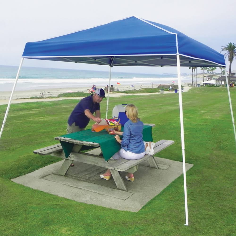 Blue Angled Leg Instant Shade Canopy Tent V199